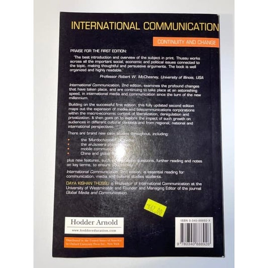 International communication: continuity and change - 2nd edition - print books book - communication - condition: used