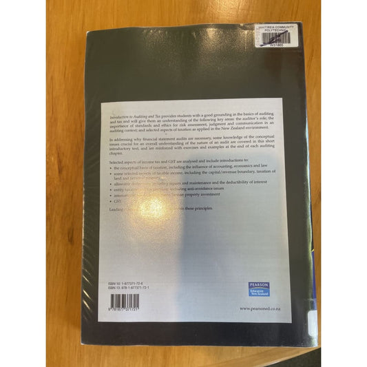 Introduction to auditing and tax - van peursem / pratt / dunbar - print books accounting - book - condition: used