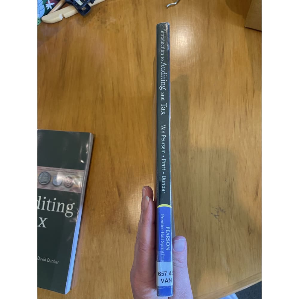 Introduction to auditing and tax - van peursem / pratt / dunbar - print books accounting - book - condition: used
