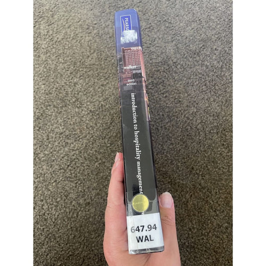 Introduction to hospitality management third edition - john r. Walker - print books book - condition: used