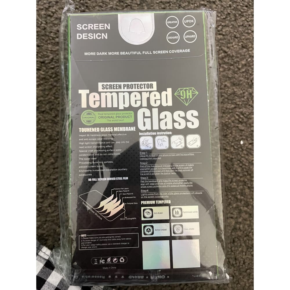 Luminous full cover tempered glass for iphone 13 pro max - mobile phone replacement parts electronics & accessories