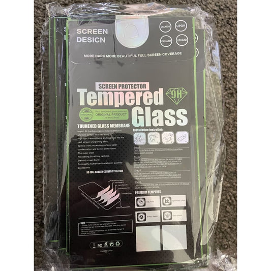 Luminous full cover tempered glass for iphone 12 max - mobile phone replacement parts electronics & accessories
