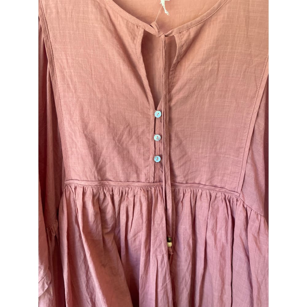 Iris maxi petite mini dress – size 10 – cotton/rayon blend – brand new cut label - dresses blouse - bnew label cut