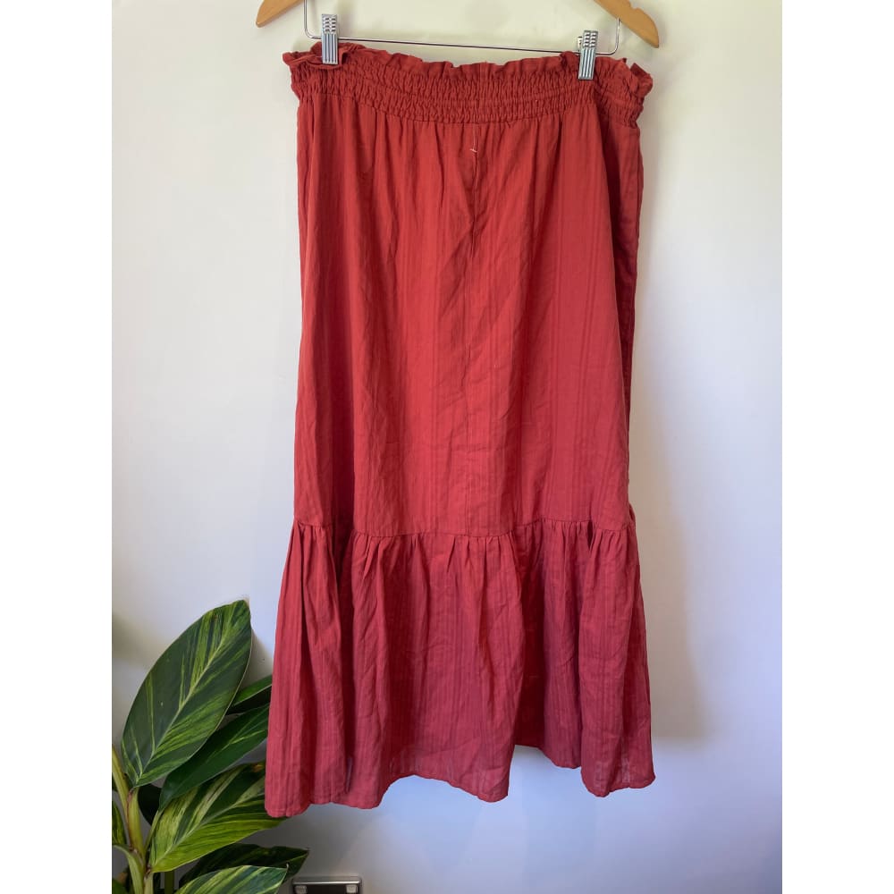 Iris maxi skirt – brand new cut label | size 14–16 | cotton rayon blend - skirts bnew label cut branded clothing