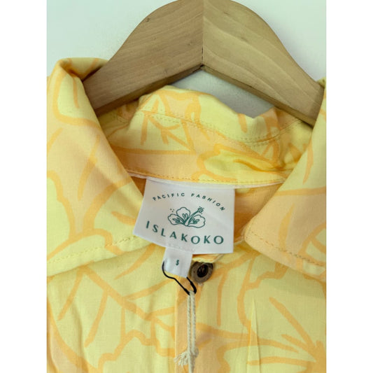 Islakoko size s cotton/linen blend shirt - shirts tops men’s apparel