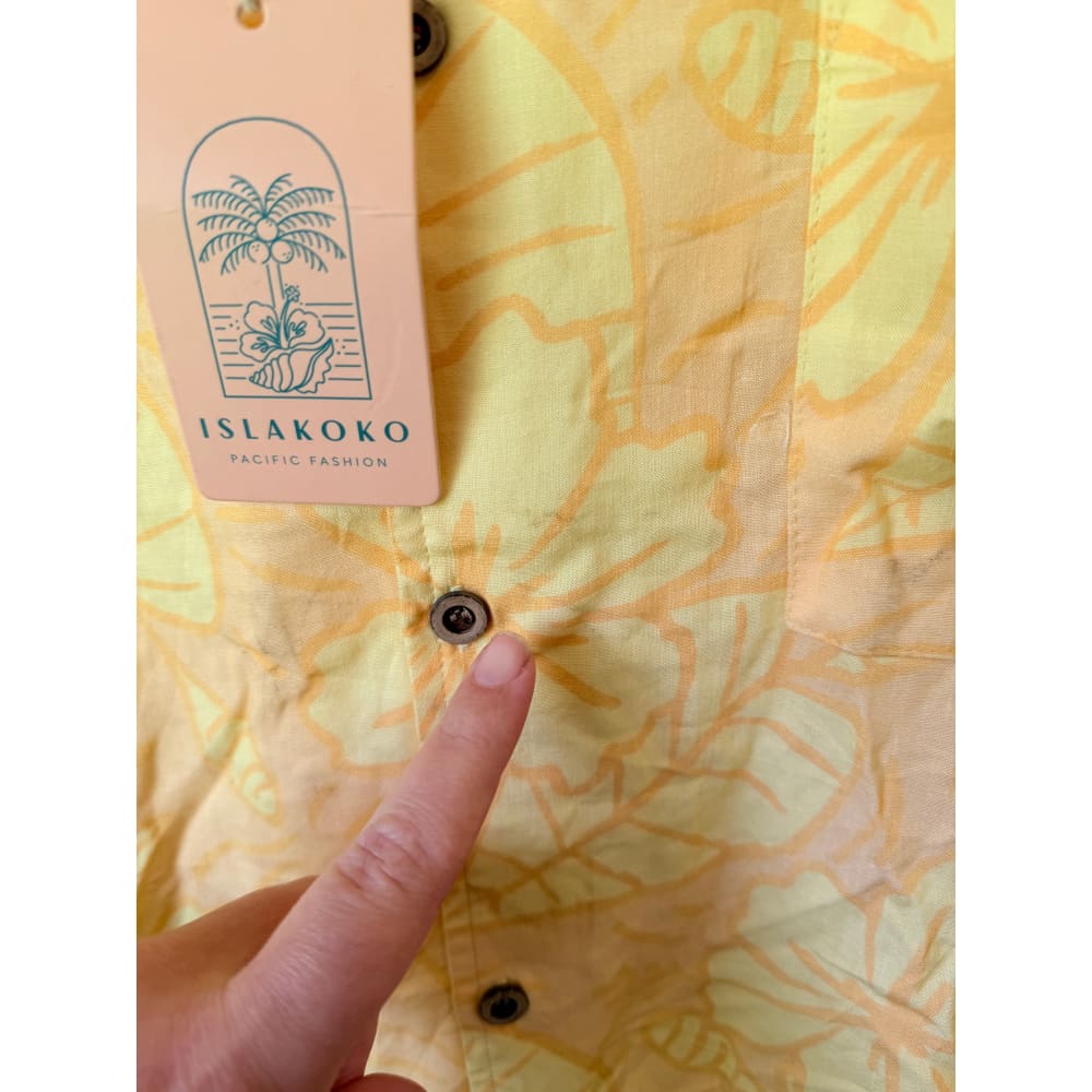 Islakoko size 2xl cotton/linen blend shirt - shirts tops menās apparel