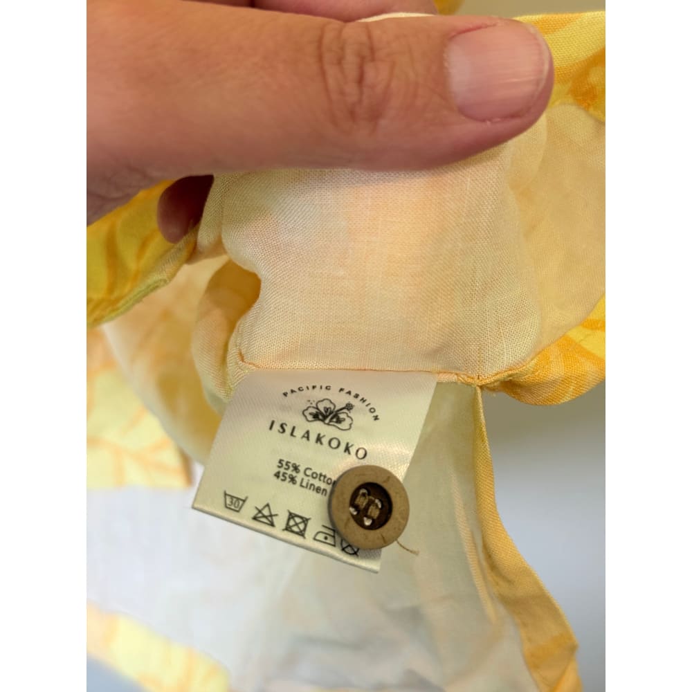 Islakoko size 2xl cotton/linen blend shirt - shirts tops menās apparel