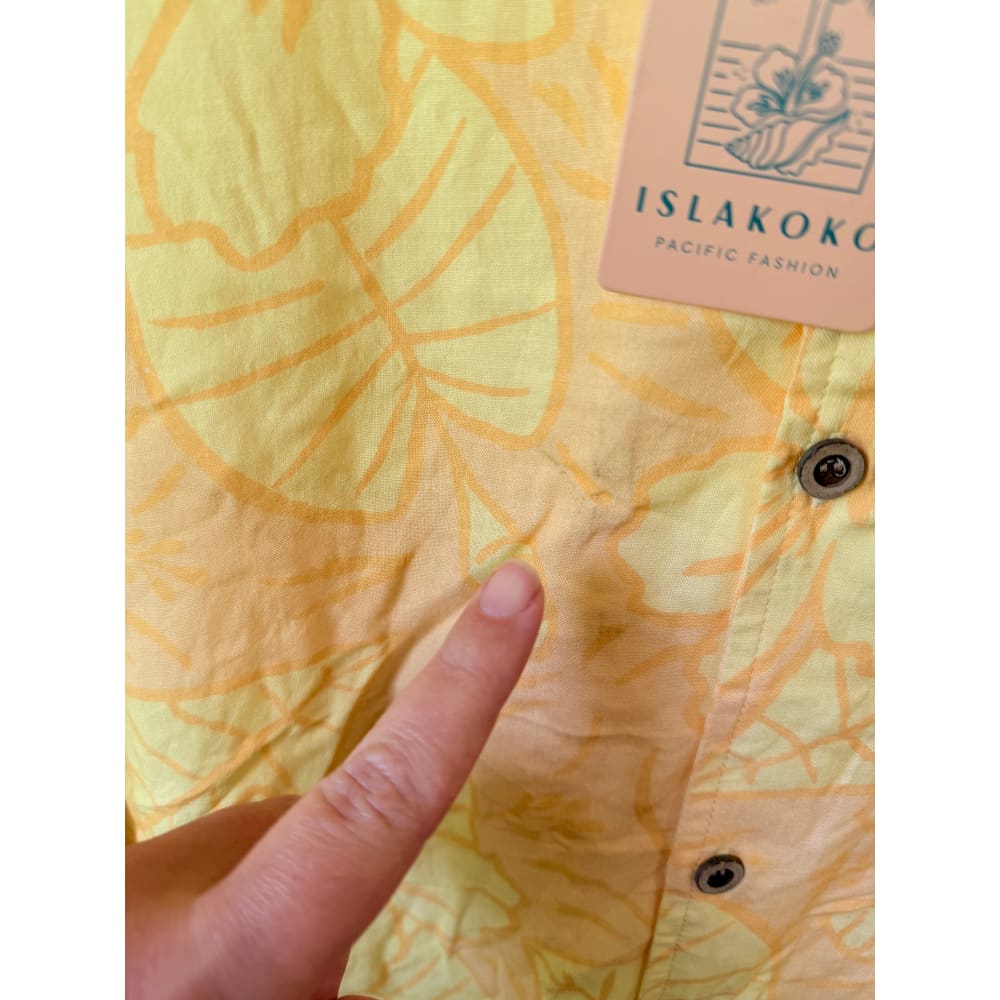 Islakoko size 2xl cotton/linen blend shirt - shirts tops menās apparel