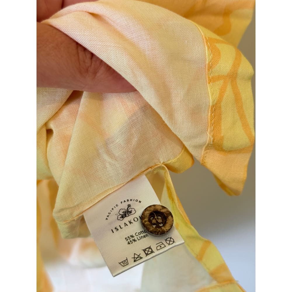 Islakoko size l cotton/linen blend shirt - shirts tops men’s apparel