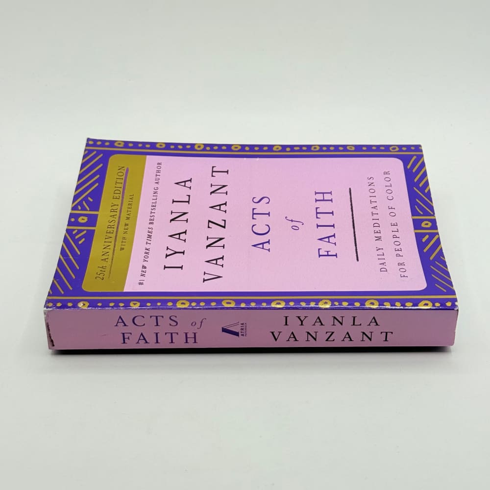 Iyanla vanzant - acts of faith daily meditations for a purposeful life - print books what’s new printed media