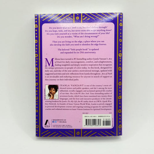 Iyanla vanzant - acts of faith daily meditations for a purposeful life - print books what’s new printed media