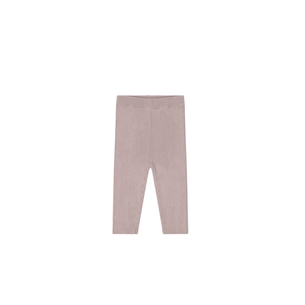 Jamiekay size 4yr frankie knitted legging powder pink - leggings baby clothing