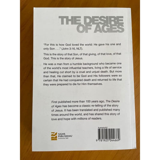 The desire of ages - ellen g. White - print books book - religion printed media
