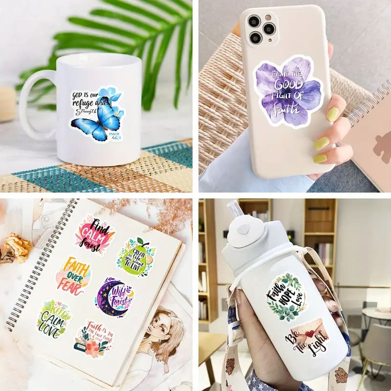 150x bible phrase decals - decorative stickers crafts