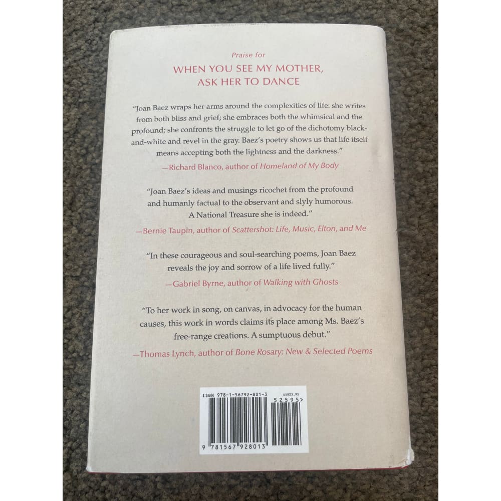 When you see my mother ask her to dance by joan baez - print books printed media