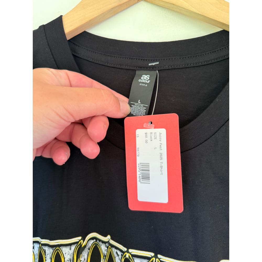 As colour juicy fest 2025 t-shirt - size l - t-shirts tops men’s apparel