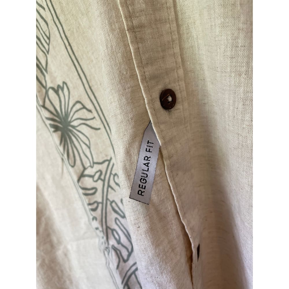 Just jeans size xl linen blend short sleeve shirt rrp $79.99 - shirts tops men’s apparel