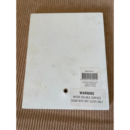 Kelly lane friendship melody keepsake plaque 12x15cm - decorative plaques condition: used - decor home&living materials