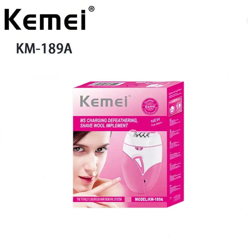 Kemei km-189a women’s usb rechargeable hair removal device - epilators health and wellness