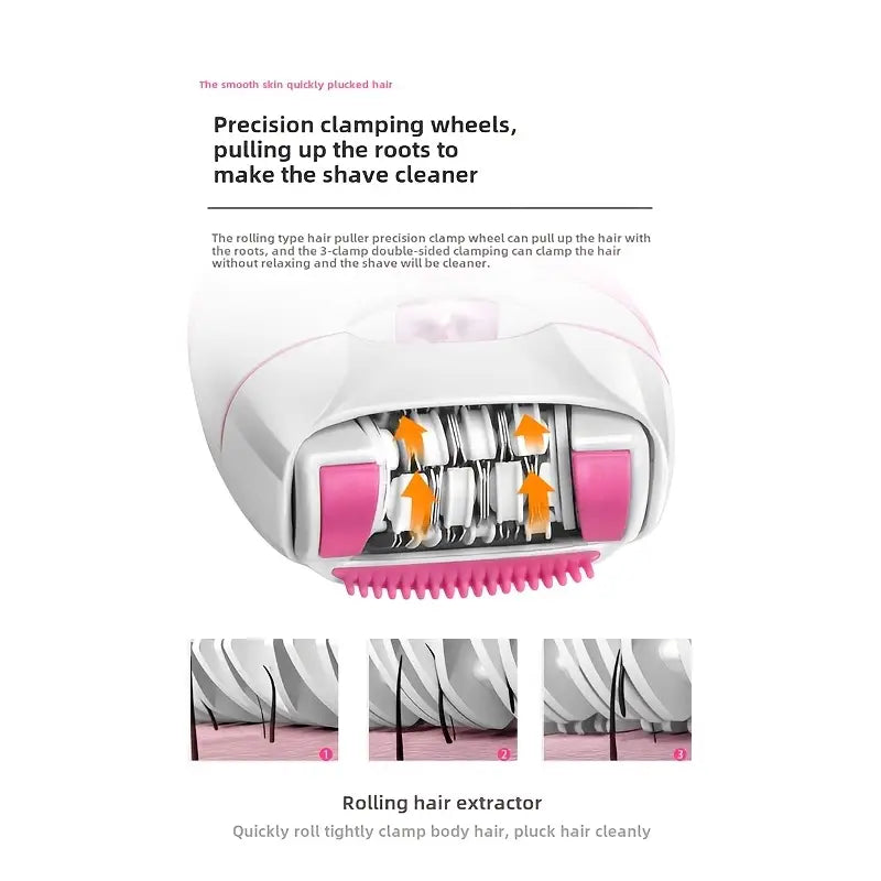 Kemei km-189a women’s usb rechargeable hair removal device - epilators health and wellness