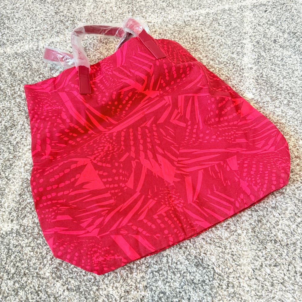 Kenzo parfums red patterned tote bag - tote bags accessories women’s apparel