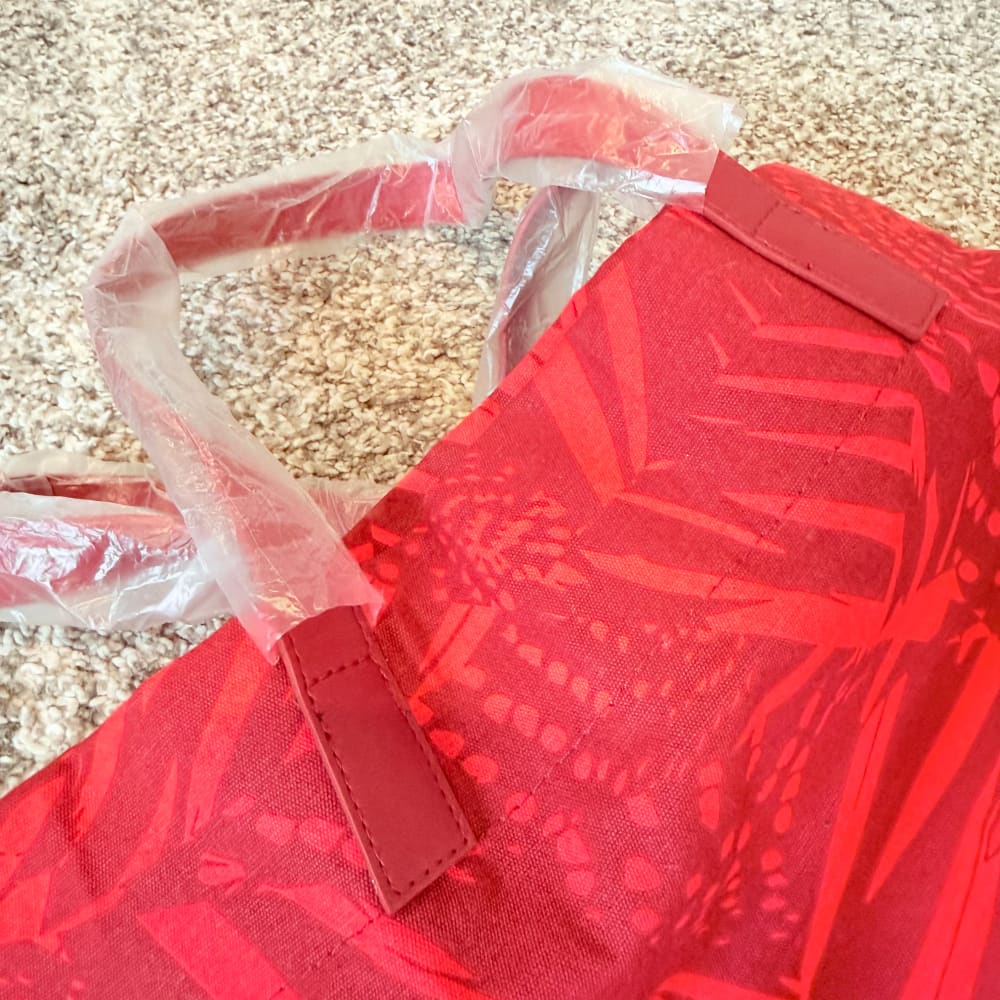 Kenzo parfums red patterned tote bag - tote bags accessories women’s apparel