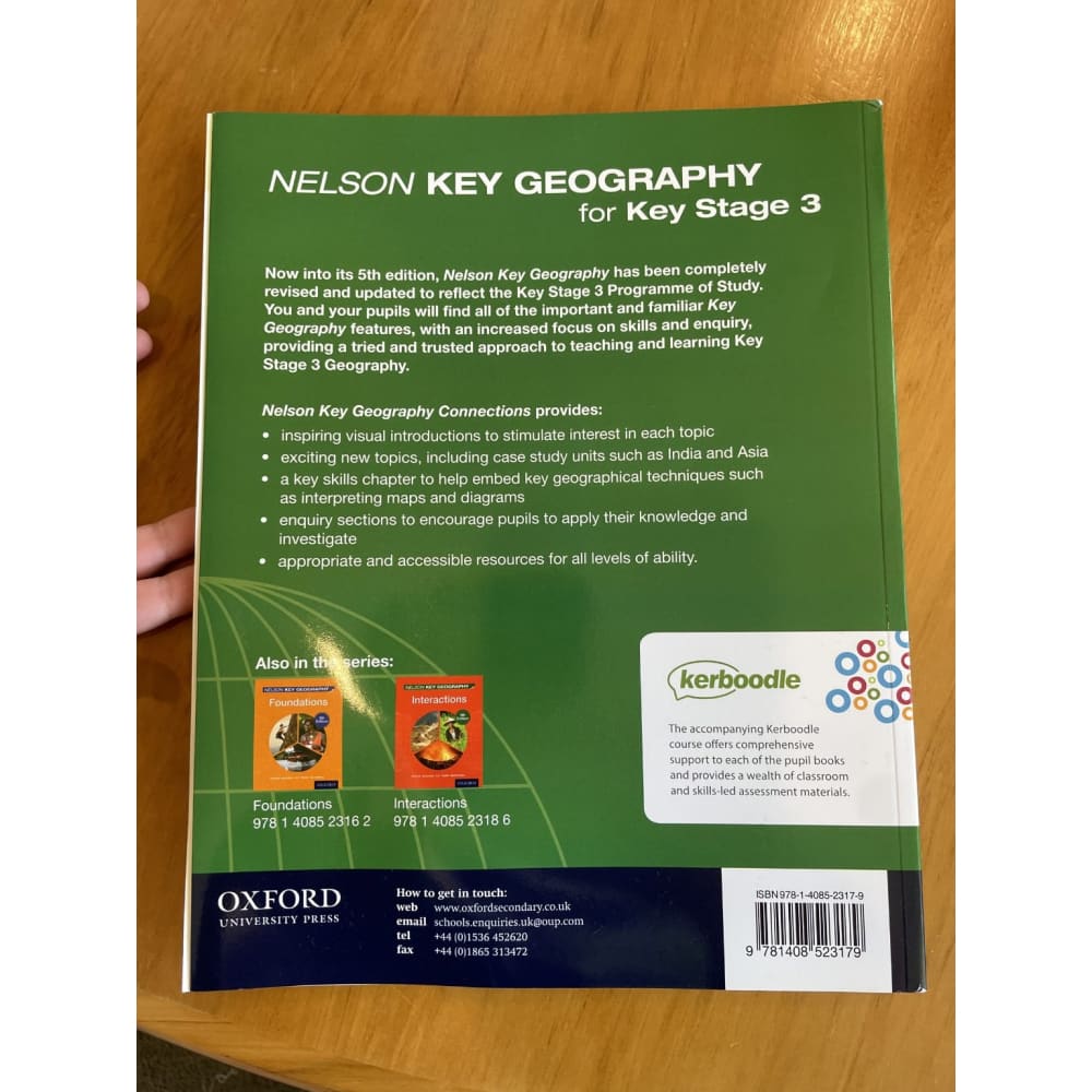 Oxford nelson key geography: connections - 5th edition - david waugh & tony - print books book - education - geography