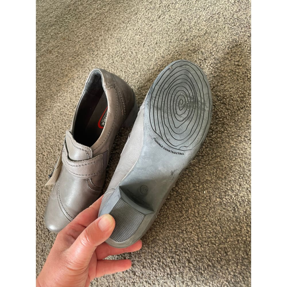 Kiarflex - kington - gray leather comfort shoes - heels clothing & fashion - heels - shoes women’s shoes