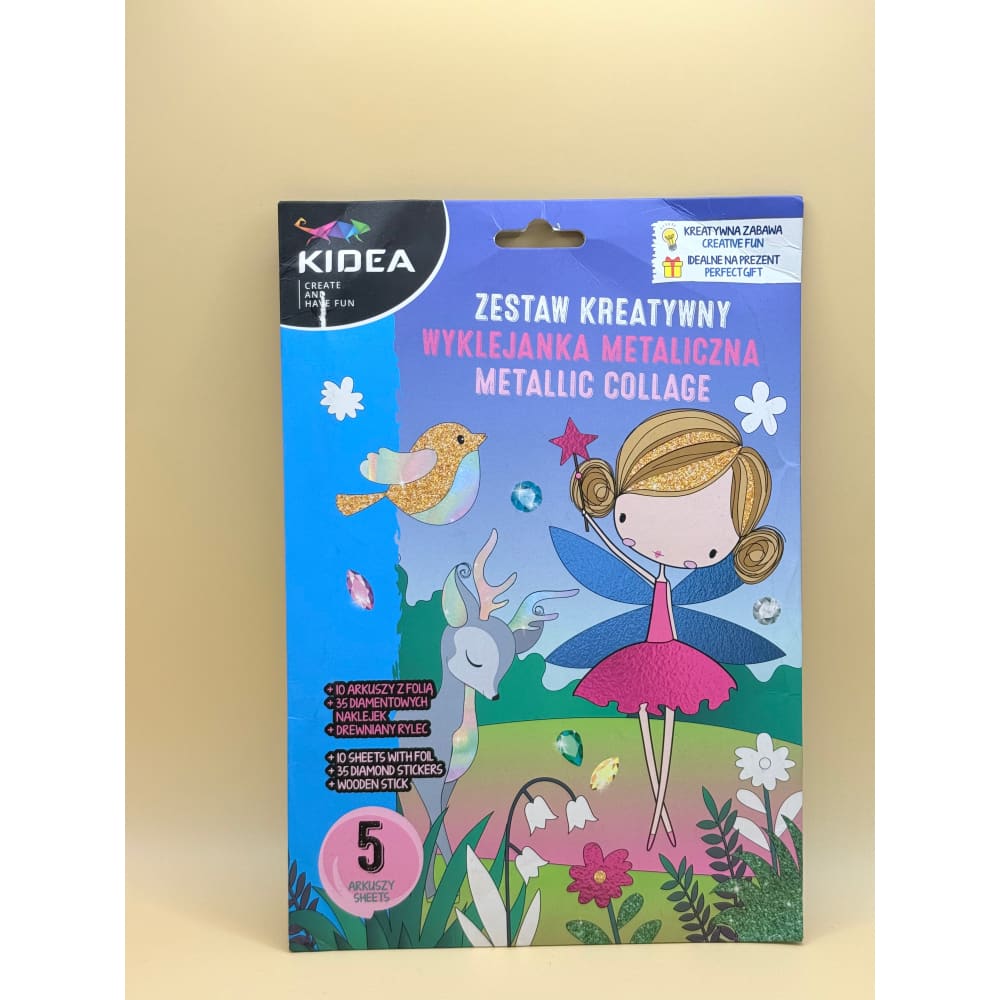 Kidea metallic collage creative fun set - toy craft kits crafts