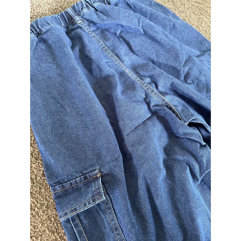Shein 12y classic blue denim cargo shorts for kids - shorts baby clothing - clothing & fashion - shorts - teen
