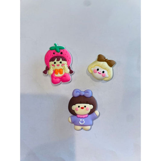 3x cute cartoon-themed shoe charms – brand new – fun accessories for kids’ crocs & clogs - 2 - shoe accessories clogs