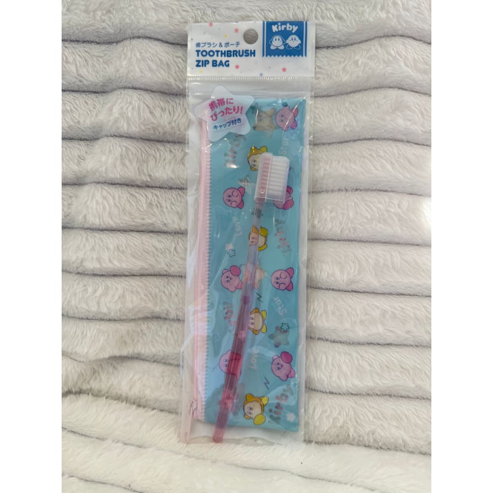 Kirby toothbrush & zip bag set - manual toothbrushes health and wellness