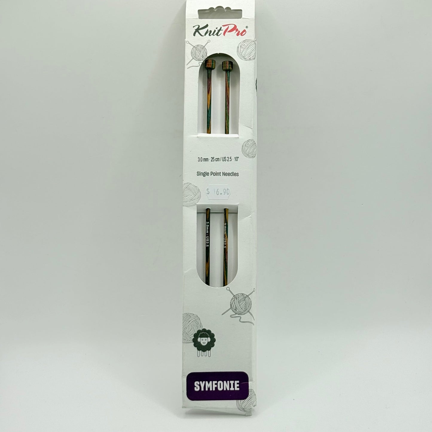 Knitpro symfonie single point 3.0mm knitting needles - single-pointed knitting needles crafts