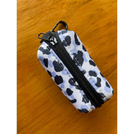 Kylomi blue leopard poop bag dispenser - pet waste bag dispensers & holders pet apparel & accessories pet apparel &