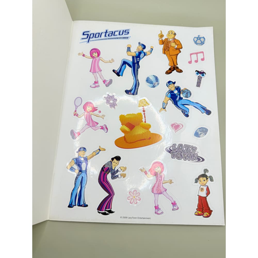 Lazytown deluxe sticker book - print books printed media