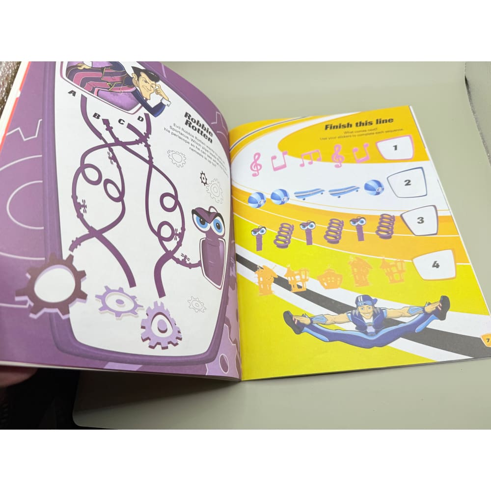 Lazytown deluxe sticker book - print books printed media