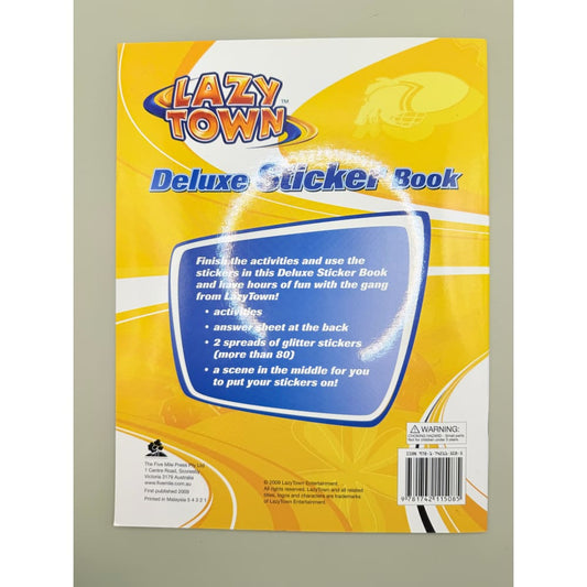 Lazytown deluxe sticker book - print books printed media