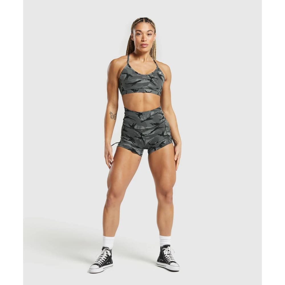 Gymshark size s legacy printed sports bra light support grey - sports bras special categories women’s apparel
