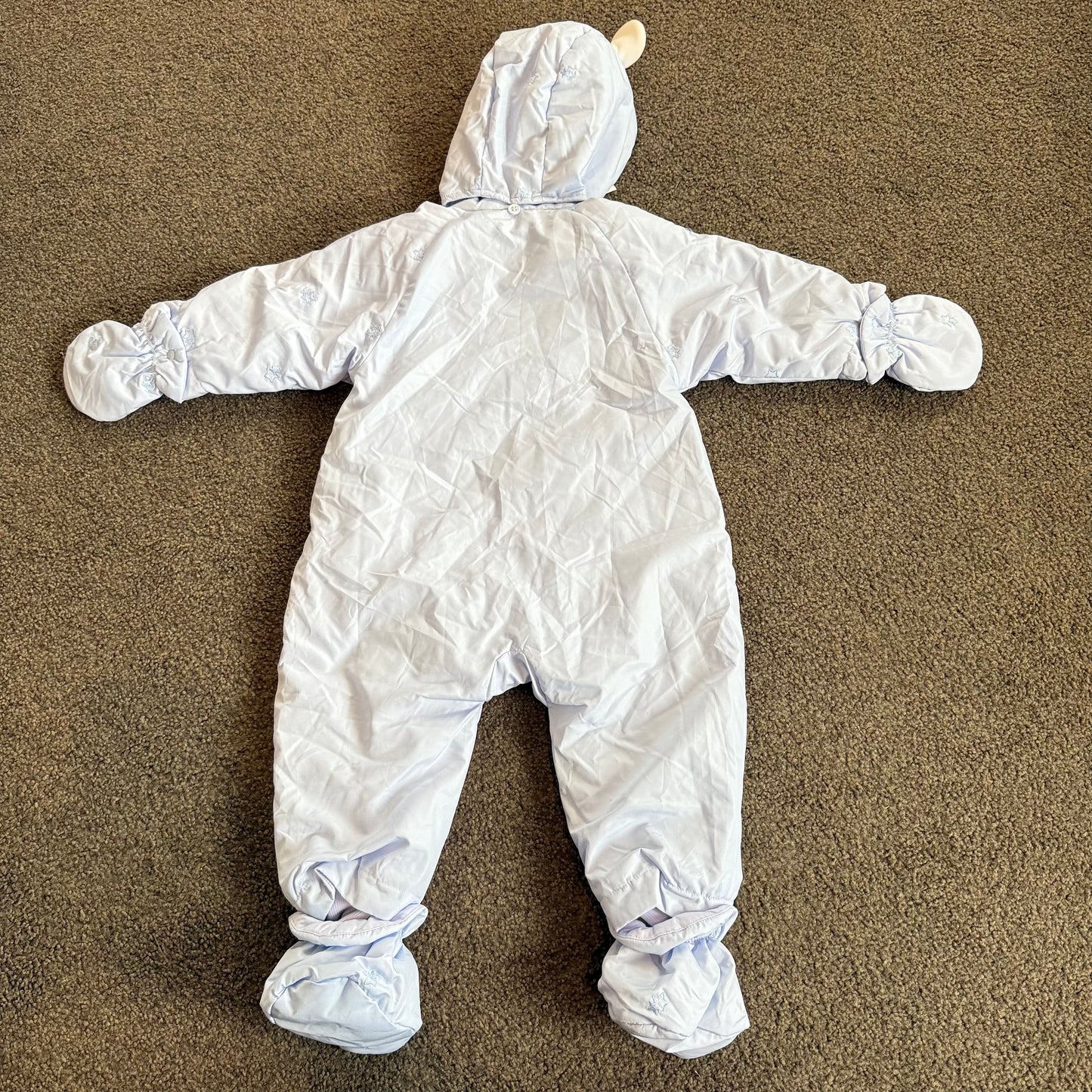 les enphants Baby Snowsuit Baby Blue - Size 12m