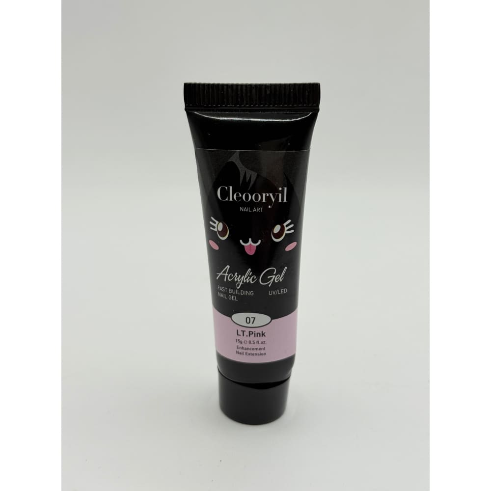 Cleoorvil acrylic gel 07 lt.pink 15g - nail polishes health and wellness