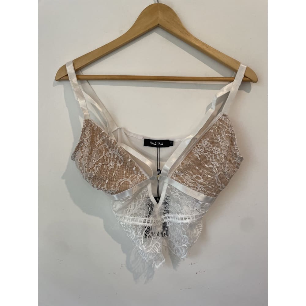 Bnwt naanaa size 12 lace scallop hem bralet - lingerie clothing & fashion - lingerie - special categories women’s