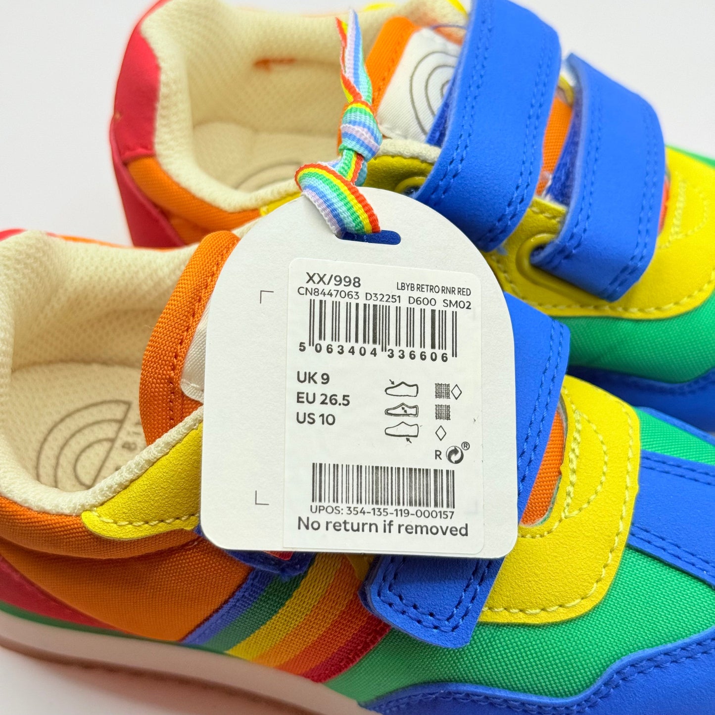 Little bird by jools oliver size uk 9 rainbow sneakers - baby & toddler sneakers baby clothing