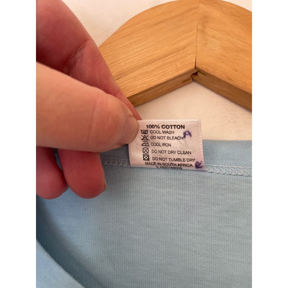 New beginnings breastfeeding night shirt size s light blue - t-shirts women’s apparel