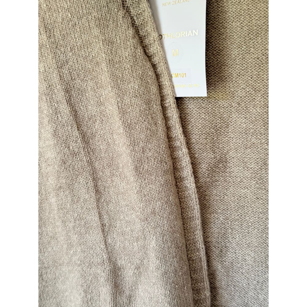 Lothlorian size m women’s cotton / merino blend flo cardigan oatmeal heather - cardigans top women’s apparel