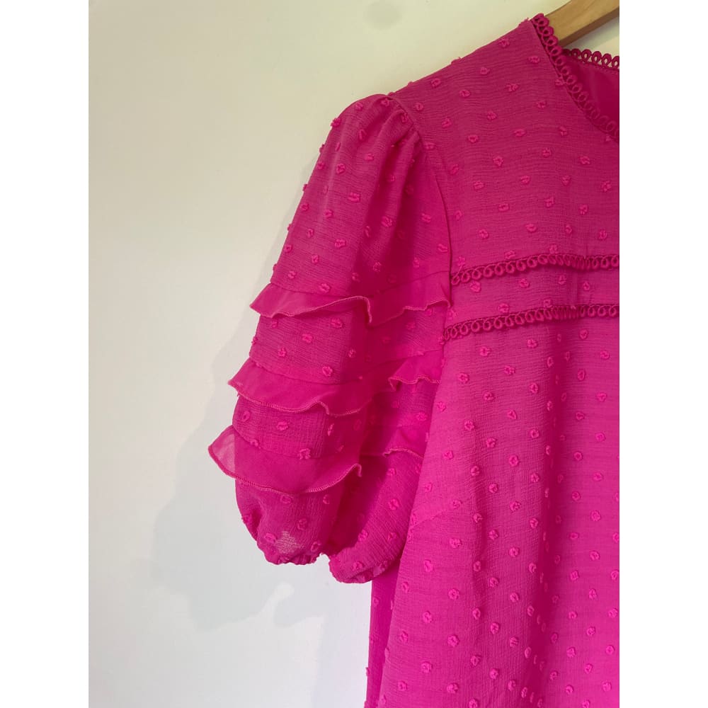 Love & roses pink top – size 10 (brand new cut-label) - blouses blouse - bnew label cut branded clothing - clothing &