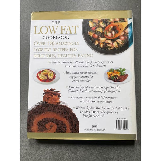 The low fat cookbook - sue kreitzman - print books book - condition: used - cooking - food printed media