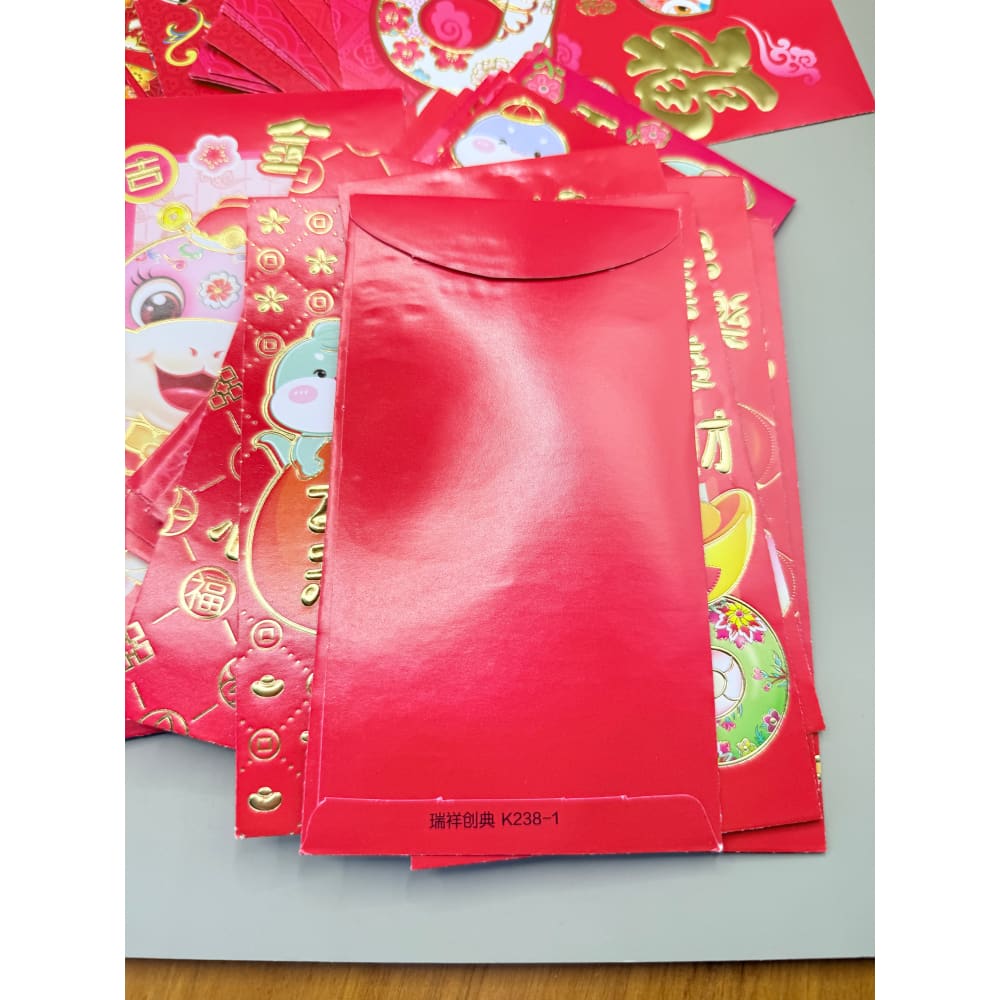 81x assorted designs chinese new year red money envelopes hongbao - gift wrapping seasonal & holidays decorations