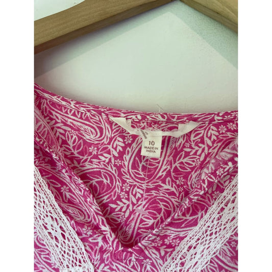 M&s floral lace long sleeve top – size 10 – brand new cut label - blouses blouse - bnew label cut branded clothing