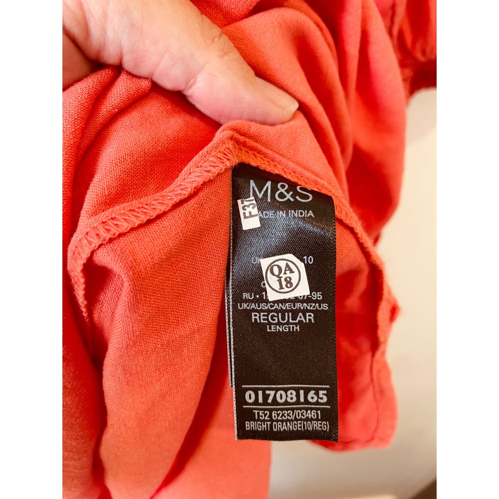 M&s linen blend dress – size 10 – brand new cut label - dresses bnew label cut branded clothing - clothing & fashion
