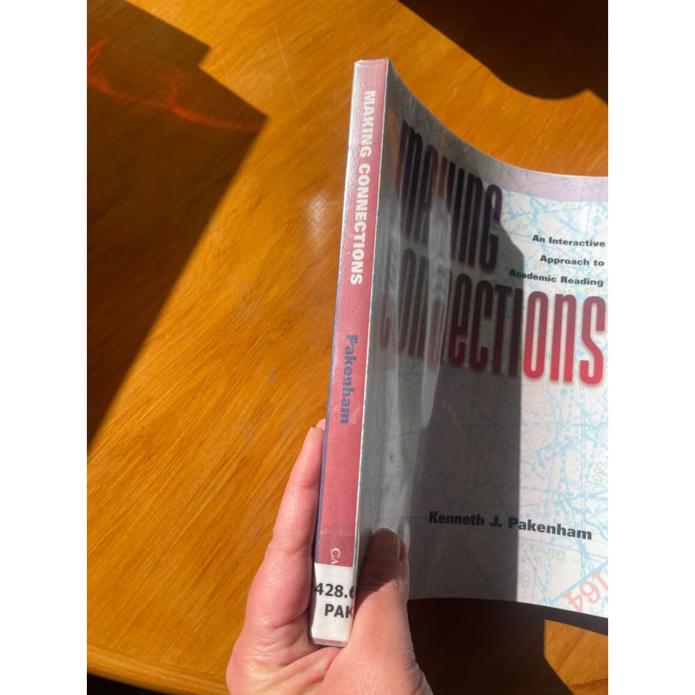 Making connections: an interactive approach to academic reading - kenneth j. Pakenham - print books book - condition: